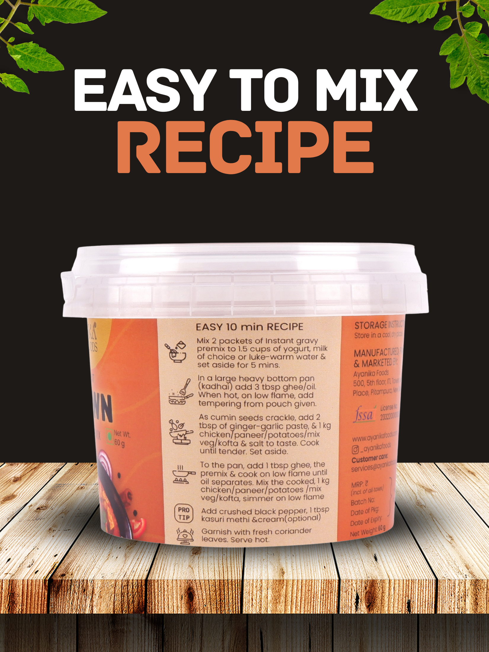 Instant Brown Gravy Mix Pack of 4