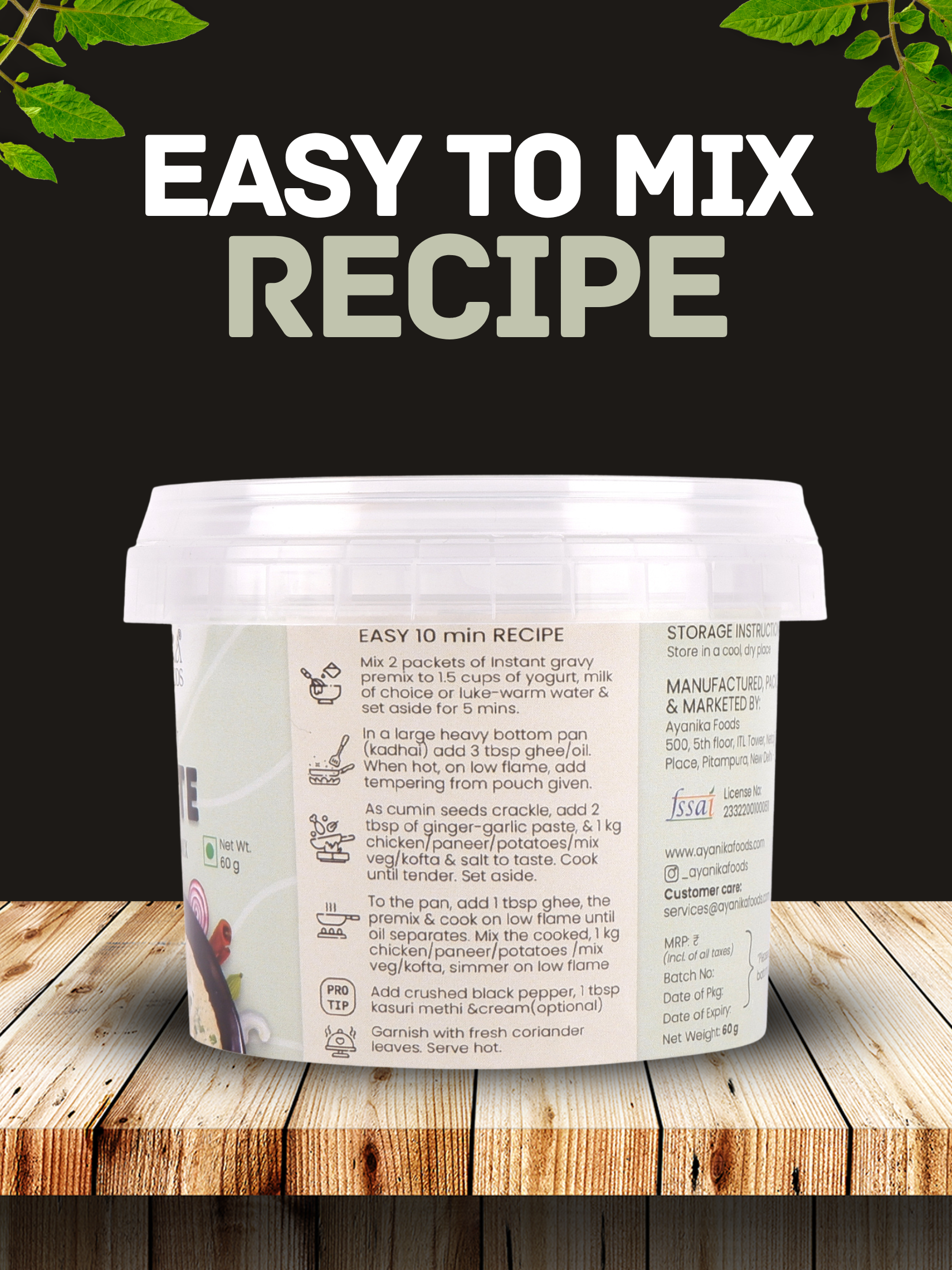 Instant White Gravy Mix Pack of 4
